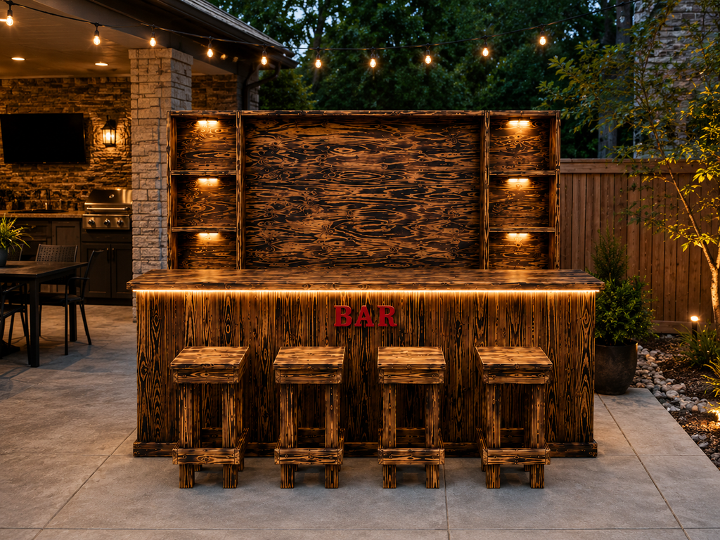 10ft Rustic Artesanal Hancrafted BAR