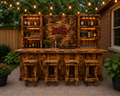 10ft Rustic Hancrafted BAR